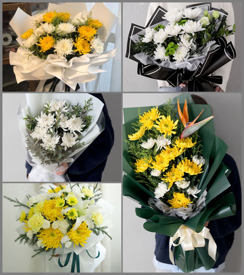 山西晋中介休市连福镇西狐村白事花束代送